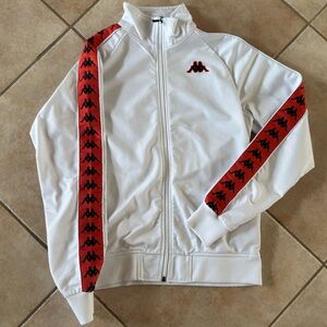 Kappa White Jacket with Red Details